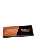 RK Typewriter Style Mechanical Gaming RGB Backlit Keyboard Blue Switch Retro Cap - £50.61 GBP