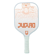 Juciao Lady White 4.5&quot; Handle Pickleball Paddle Carbon Fiber Composite USA - £24.46 GBP