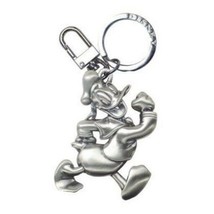 Walt Disney Donald Duck Walking Figure Pewter Key Ring Key Chain NEW UNUSED - $7.84