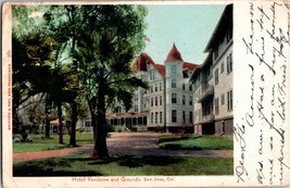 Vtg Postcard Hotel Vendome and Grounds, San Jose California Postmarked 1904 - £7.58 GBP