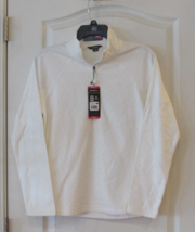 Eddie Bauer L/S Polar Fleece 1/4 Zip Pullover Ivory Embossed Women&#39;s Sz ... - $396.19 MXN