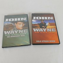 2 Movie Lot John Wayne In Color An Innocent Man Gold Strike River Colorized 2006 - £15.46 GBP