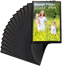 Sooyee 15 Pack Magnet Photo Frame Refrigerator 2.5X3.5,Magnetic Picture Holder,  - £9.17 GBP
