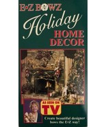 E-Z BOWZ HOLIDAY HOME DECOR VHS-TESTED-RARE VINTAGE COLLECTIBLE-SHIPS N ... - £33.49 GBP