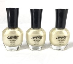 Confetti 006 Long Wearing Nail Polish Color .37 oz I 3U LOT OF 3 New - £7.45 GBP