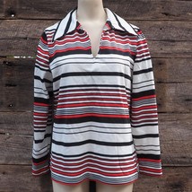 Vintage Montgomery Ward Womens Polyester Blouse Shirt Size L Large - $44.50