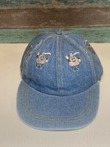 Vintage Hershey&#39;s Cap Hat Embroidered Denim Kiss Chocolate Hershey Park ... - £19.80 GBP