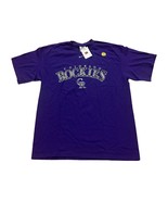 Nike Team Colorado Rockies MLB 2007 World Series Purple T-Shirt Men&#39;s La... - $34.28 CAD