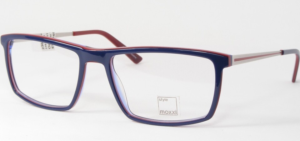 MOXXI by VISIBILIA 31610 219 Blue /Red /Silver UNIQUE EYEGLASSES RARE 55... - $96.27