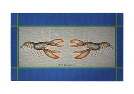 Betsy Drake Blue Lobster 30 Inch By 50 Inch Comfort Floor Mat - £71.21 GBP