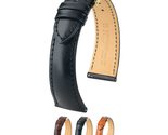 Hirsch Siena Leather Watch Strap - Brown - M - 16mm / 14mm - Shiny Gold ... - $155.95