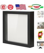 8x8 Rustic Wood Shadow Box with Glass Cover - Perfect for Awards &amp; Memories - $34.40 CAD