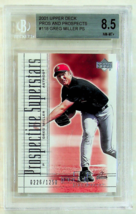 2001 UD Pros &amp; Prospects BB Rookie Card Greg Miller #118 BGS 8.5 NM-M+ #226/1250 - £7.11 GBP