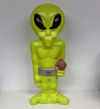 Vintage Blow Mold 36&quot; Green Space Alien w/Ray Gun Halloween Lighted Figu... - £197.53 GBP