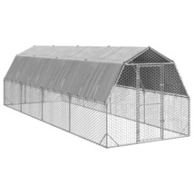  Chicken Run Galvanized Steel 8.2ft x 26.2ft x 7.4ft - $1,232.04 CAD
