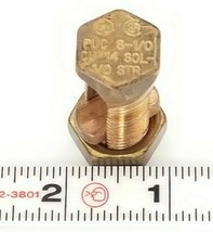 New Thomas &amp; Betts Puc S-1/0 Cu 14.SOL-1/0 Str Split Bolt Brass Connector - £13.54 GBP