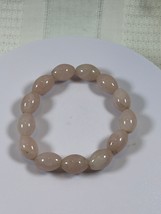 (#190) - LARGE ROSE QUARTZ CRYSTAL BRACELET - NEW - $279.58 MXN
