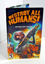 Instruction Manual Booklet Only Destroy All Humans! THQ Pandemic 2005 No Game - £5.86 GBP