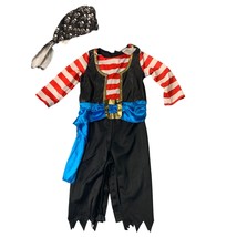 Spirit Halloween Boys Infant baby Size 6 12 months 2 piece costume Pirate Jumpsu - £7.38 GBP