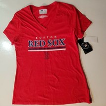 Boston Red Sox  V-Neck T-Shirt Women&#39;s Size M NWT  - £15.37 GBP