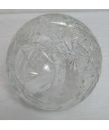 Vintage Cut Crystal Sphere Orb Cigarette Cigar Ashtray MCM GORGEOUS AB72 - $22.95