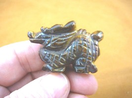 Y-DRA-CD-553) little Tiger&#39;s eye Chinese Dragon MYTHICAL carving gemston... - $14.01