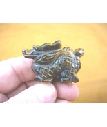 Y-DRA-CD-553) little Tiger&#39;s eye Chinese Dragon MYTHICAL carving gemston... - $19.22 CAD