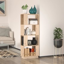 Book Cabinet/Room Divider 51x25x132 cm Solid Wood Pine - £33.74 GBP