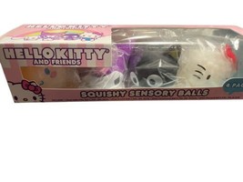 NEW Sanrio Hello Kitty &amp; Friends Squishy Sensory Bead Balls 4-Pack, Comp... - £13.19 GBP
