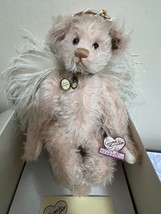 Vintage Annette Funicello Faith Angel Bear Plush Pink Mohair Stuffed Animal - £49.84 GBP