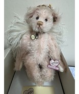 Vintage Annette Funicello Faith Angel Bear Plush Pink Mohair Stuffed Animal - £49.13 GBP