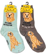 Golden Retriever Dog Socks Novelty Dress Casual SOX Puppy Pet Foozys 2 P... - £9.70 GBP