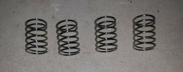 21HH96 SET OF 4 SMALL SPRINGS, 7/8&quot; LONG, 5/8&quot; DIAMETER, 0.04&quot; WIRE, VER... - £3.12 GBP