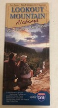 Lookout Mountain Alabama Travel Map Fold Out Brochure Booklet Ephemera M2 - $7.91