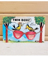 Vintage Postcard Plastichrome 1950s Humor Birds Bra 3.5 x 5.5 Unused CHROME - $371.04 MXN