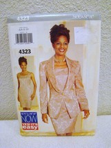 See &amp; Sew Sewing Pattern #4323 -  Misses&#39; Jacket &amp; Dress - Size 6,8,10 - Uncut - £3.12 GBP