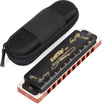 Easttop Harmonica Key Of C 10 Hole 20 Tone Harmonica C Blues With Case, ... - $34.96