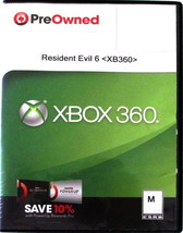 Microsoft Game Xbox 360 - resident evil 6 329539 - £7.85 GBP