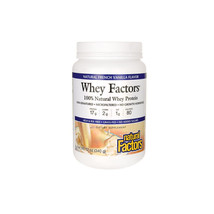 Natural Factors, 100% Natural Whey Protein, French Vanilla, 12 Ounces - $28.05