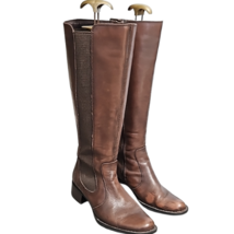 Born Womens Boots Brown Round Toe Size 6 Medium Pre-Loved Leather Upper B51406 image 2