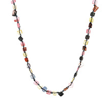 Classy and Chic Multicolored Layered Mother of Pearl Handmade Necklace - £14.23 GBP