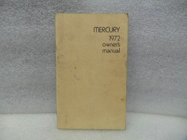 MERCURY   1972 Owners Manual 17492 - £12.63 GBP