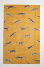 Area Rugs 9&#39; x 12&#39; Cheetah Hand Tufted Anthropologie Woolen Carpet - $888.00