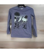 Oshkosh Originals Dinosaur Blue Long Sleeve T-Shirt Size 10/10A Jurassic - £5.89 GBP