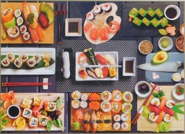 Clemontoni Sushi 500 pc Jigsaw Puzzle Fish Sashimi Tuna Salmon Food - £11.86 GBP