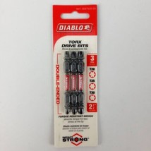 Diablo Torx Drive Bits 3 Pack T20 T25 T30 2.5&quot; Double Ended #DDETV2T-S3 - £7.78 GBP