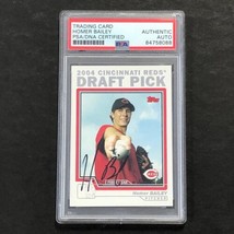 2004 Topps Traded #T72 Homer Bailey Signed Card PSA Slabbed Auto Reds - £102.21 GBP