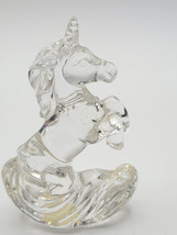 Princess House Rocking Unicorn Figurine 24% Lead Crystal Germany Art Glass - £21.08 GBP