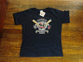 WOMENS L BLUE NWT 2009 ALCS CHAMPIONSHIP NEW YORK YANKEES MLB T SHIRT FR... - $19.64