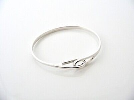 Tiffany &amp; Co Silver Infinity Bangle Interlocking Bracelet Gift Love Statement - £246.37 GBP